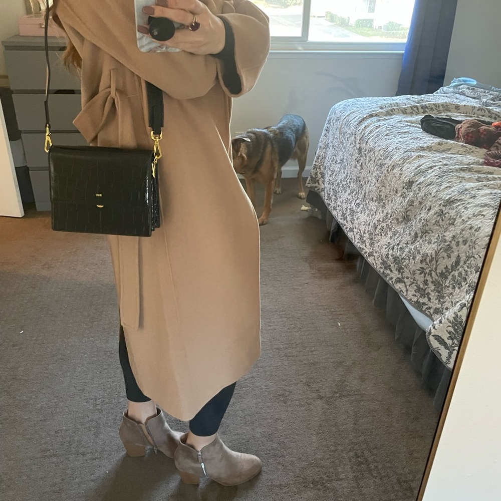 JW Pei vegan leather croc shoulder bag